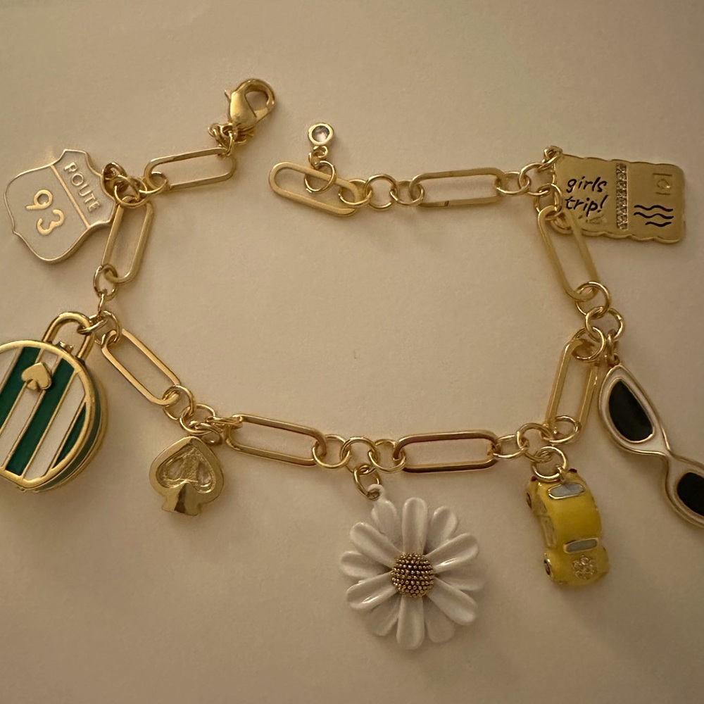 Kate spade ♠️ mix of girls trip charms bracelet - Picture 6 of 11